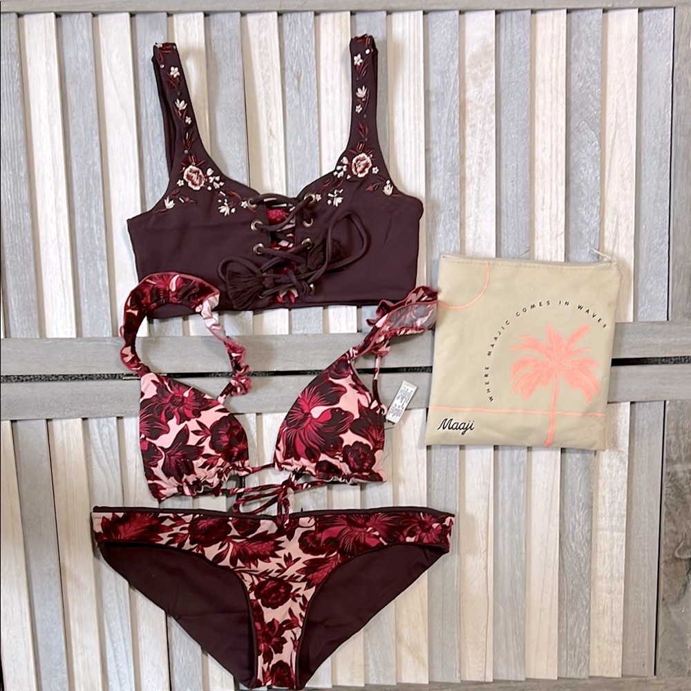Maaji 3peice Floral Bikini Set